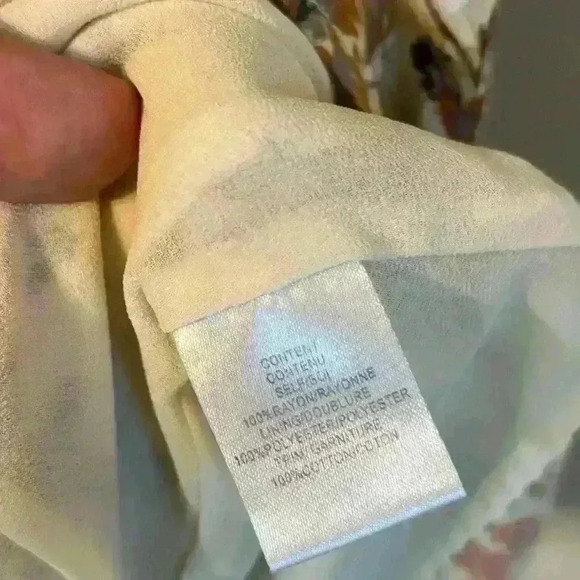 WAYF Revolve Pembrook Swing Dress Beige Floral Crochet Size Medium - Picture 8 of 8